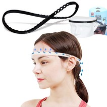 엔릿 국산/땀또랑/스웨트스토퍼/땀이 얼굴로 흐르는 것을 방지해주는 무독성 실리콘 땀밴드/더운 여름 야외활동의 필수품, 블랙