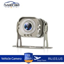 사이드블랙박스 화물차 3채널 블랙박스 12-24v 자동차 hdahd ccd 역방향 카메라 ir 야간 투시경 후면보기 카메라 트레일러 rv 픽업 트럭 주차 액세서리 호환, 카메라와 20m 와이어
