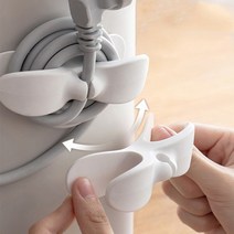 그란도 케이블 전선 코드선 정리 홀더 10개입, 화이트10개입