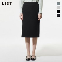 리스트 사이드 슬릿 미디 스커트 TWWSKN50050