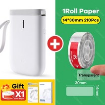 택배 송장 프린터 2022 nimbot label maker d11 종이 바코드출력기, wh 추가 1 투명