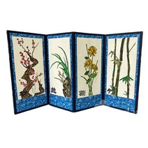 노인복지관 실버미술 인지프로그램 전통 한지 병풍만들기 집콕놀이 그림액자 Kit DIY, 한국소품