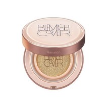 Hanskin 블레미쉬 커버 컨실드 쿠션 풀 커버리지 세미 매트 파운데이션 케이스 SPF 50 완벽한 홍조 보정 [No 21 크림 / 10.8g x 2 리필], 21 / Cream, 21 / Cream