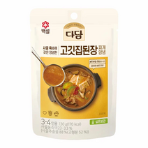 다담 고깃집 된장찌개 양념, 130g, 8개