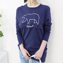 여름 가로지퍼 수유티 파스텔 라운드 긴팔 티 임산부 임부복 핑크 소라 네이비