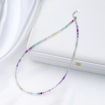 목걸이 대학생 우정 초커 탄생석 여자 20대 추천 여성을 위한 3mm 천연석 전기석 세공 목걸이 선물 웨딩 파