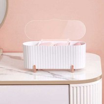 살림일기 3칸 화장품 수납함, 화이트, 1개