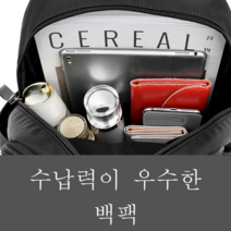 보드미 더블지퍼백팩 남자 직장인 백팩 노트북 배낭 여행 멀티 포켓