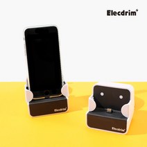 일렉드림 대시보드 부착 차량용 탁상용 휴대폰 충전 거치대 급속충전 QC 3.0 지원, C타입