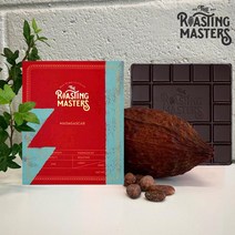 [로스팅 마스터즈] 빈투바 마다가스카르 80g 35g/ 싱글 카카오빈 70 수제 내츄럴 무첨가 건강한 비건 초콜릿 장인이만든 프리미엄 고급 다크 생 초콜릿 단체 선물, 35g, 1개