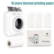 원래 xiaomi paperang p1 포켓 미니 포토 프린터 200dpi bt4.0 전화 연결 무선 휴대용 열전 사 프린터 명확하게, 흰색 패키지 c