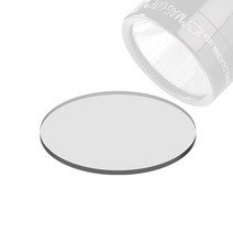 리빙케어 건전지램프 MAGLITECD 배터리 마변 내열 강화 극 화이트 유리거울 편, 직경 52mm  두께 2mm