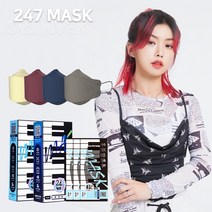 247 아이키 KF94 입체형 마스크 10매, 화이트