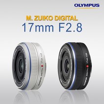 올림푸스 M.ZUIKO DIGITAL 17mm F2.8 마이크로포서드 광각단렌즈 k, 블랙