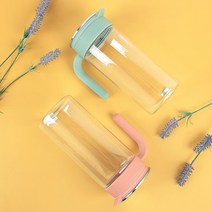 레벤호프 내열유리 물병 냉장고 물병 모던 유리병 주방 물통, 핑크