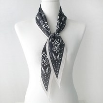 페이즐리 마름모스카프 여성 쁘띠 스카프