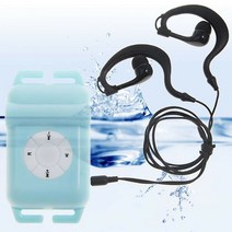 노래 뮤직 음악 MP3 플레이어 003 ipx8 방수 mp3 4gb8gb fm 라디오 수영 달리기 서핑 스파 수중 mp3, 검정_8GB, 02 Black_02 8GB