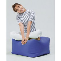 스퀘어 중형 프리백 빈백, 블루