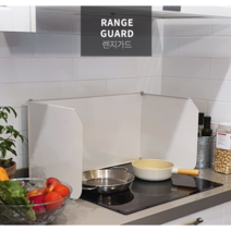 인덕션 가스렌지 가드 기름튐방지 접이식 캠핑겸용 바람막이 가드, 화이트