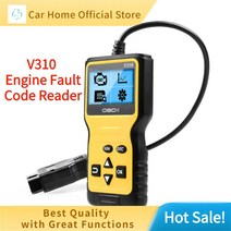 Pro 전문 자동차 엔진 진단 도구 V310 OBD2 스캐너 지지대 6 개 언어 오류 코드 리더