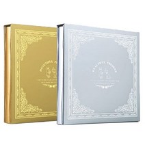 [RA㏓] 베스트원 양장 금은볼트 앨범 30매 접착식 사진수납 보관 포토 정리 사진집 사진첩 ▷_§Ea, §§_실버