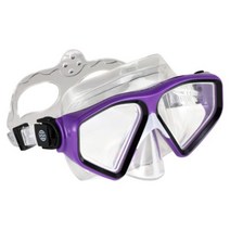 Aqua Lung 아쿠아렁 U.S. Divers 유에스다이버스 Tiki 스노클링 마스크 243103, Purple/White