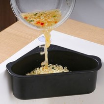 다다마켓_물빠짐 음식 쓰레기 바구니 흡착식 블랙 보관통 잔반통 음식통 수거통_다다마켓, 옵션_없는__상품