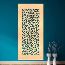 아트박스/디자인베이 [우드월아트] 햇살 L (100x220) 우드스티커, 딥핑크(위)+바다(아래)