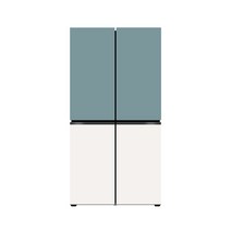 [색상선택형] LG전자 디오스 오브제컬렉션 상냉장 4도어 냉장고 글라스 875L 방문설치, M873GTB031S
