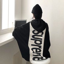오브치치 남여공용 빅사이즈 슈프림 supream 간절기 후드집업