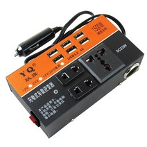 차량용 인버터 24v 12v 시거잭 자동차 다기능 자동차 범용 인버터 2000W 피크 전력 DC 12V 24V ~ 220V 다, 01 12V-24V To 220V