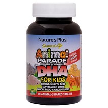 네이처스 플러스 애니멀 퍼레이드 DHA 90정 (츄어블) Natures Plus Animal Parade 90chews, 1개