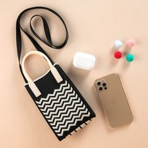 물결 니트백 데일리 패션 S 잡화 BR 여성가방 크로스백 gjtjgjtj*312665206xz, 그린