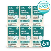 글루코실 세라마이드 밀 추출물 세라티크 세라미드 glc글루코실 인도산 글루타치온 히알루론산 비오틴 고순도 고함량 6박스, 60정 x 6박스, 1개, 60정