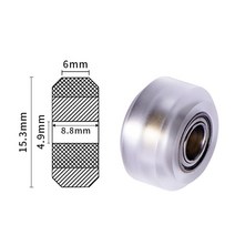 CNC Openbuild 플라스틱 휠 POM MR105ZZ 625ZZ V-슬롯 베어링 보어 5mm 패시브 라운드 기어 펄린 풀리 3D, 01 Small wheel