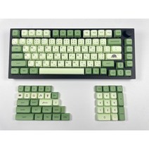 XDA PBT 키캡 132 키 일본어 세트 염료 하위 꿀 우유 게임용 식 키보드 61/68/87/104/108 Anne Pro 2 RK68, Only keycaps, Matcha JP-123 Keys
