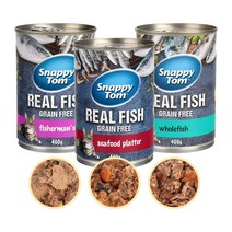 스내피톰 고양이캔 대용량 간식캔 메인터넌스 그레인프리 400g 4종, 참치와 치킨 400g
