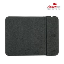 액센 MP250 15W 무선 충전 마우스패드, 블랙, 1개