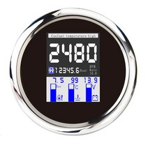 GPS측량기 85mm 4 인 1 5 6 GPS 속도계 타코미터 연료 레벨 수온 오일 압력 알람 기능 게이지, [04] 4 in 1 RPM BS, 04 4 in 1 RPM BS