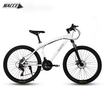 JINGMING 산악자전거 접이식 자전거 24인치/26인치 21단 MTB 가성비자전거추천 JINGMING 예쁜 포장 증정, 21단 24인치, 화이트