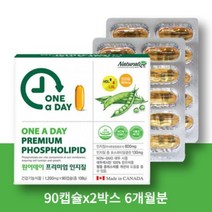 캐나다 식물성 레시틴 인지질 포스파티딜콜린 90캡슐 혈중 콜레스테롤 개선에 도움