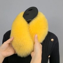 사가폭스 머플러 자석목도리 퍼 쁘띠 옐로우