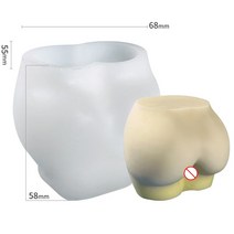 실리콘 토끼 몰드 곰돌이 도넛 원형 틀 통통 여자 Diy 모양 양초 금형 수제 남성 몸 임산부 비누 석고 수, 24 Lower body