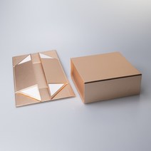 선물상자 박스 블랙 자석 싸바리, 28x20x9cm, Gold