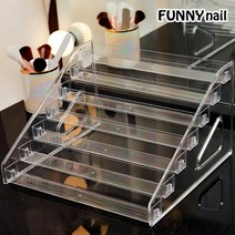 [퍼니네일] 매니큐어 진열대 3단 4단 5단 6단 네일정리함 화장품정리 네일진열대 매니큐어 보관함, 아크릴 진열대 - 3단