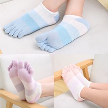 뽀송한 여자 여름용 등산용 마라톤 발가락양말 코튼 65%