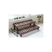 방킬라이데크 방낄라이 방부목 발코니 꽃 선반 탄화 야외 부식 방지 나무 화분 정원 단층 상자 벽 집 유형 공, 01/3개의 길이 100 폭 25 높이 12+25+40