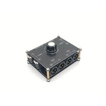 스피커 셀렉터 오디오 분배기 xlr 밸런스드 스위처 1 in 3 out 신호 소스 선택기 스테레오 스위치(x13), 없음