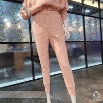 (NC터미널) 아키클래식 세미 슬림핏 라이트 A로고 트레이닝 조거팬츠 클라우드 핑크