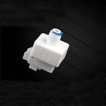 정수기급수벨브 부속품RO 정수기 저압 밸브 스위치 1/4 "OD 호스 빠른 연결 역삼투 시스템, 한개옵션0